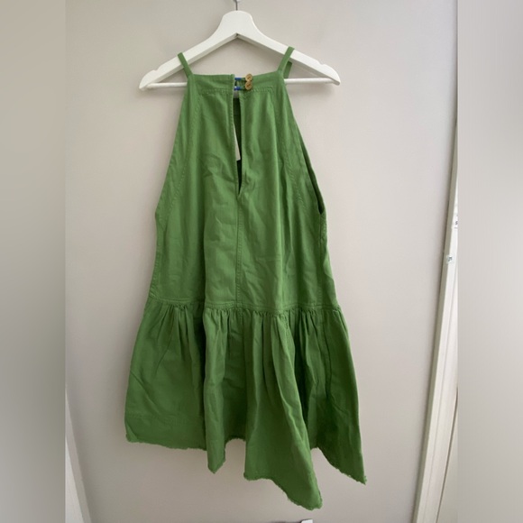 NEW Anthropologie The Kyla Flounce Mini Dress by Pilcro​ SIZE LP PL  NWT green - Picture 6 of 7